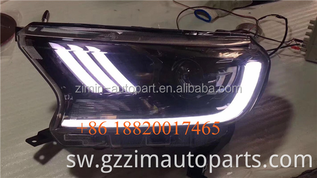 New arrival high quality 4 eye LED HeadLight For Everest Ranger T7 T8 2015 - 2018
